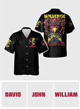 Load image into Gallery viewer, Personalized Marvel Character Hawaiian Shirt Custom Name Gift
