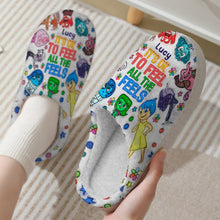 Load image into Gallery viewer, Personalized Cozy Slippers Custom Name Gift for Birthday
