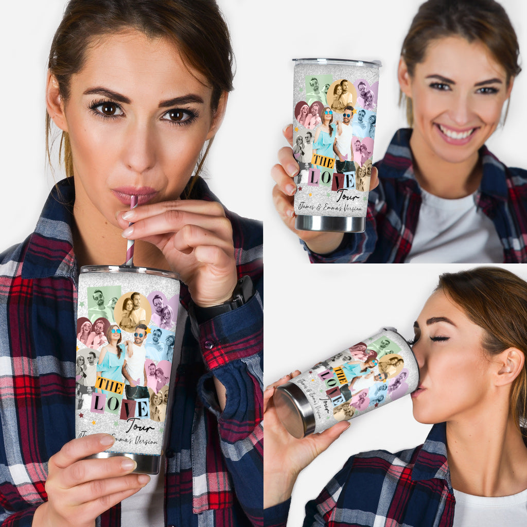 Personalized Couple Tumbler Custom Photo Gift for Anniversary