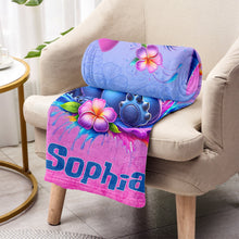 Load image into Gallery viewer, Personalized Ohana Blanket Custom Name Gift for Kids
