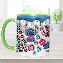 Load image into Gallery viewer, Personalized Ohana Accent Mug Custom Name Gift for Couples
