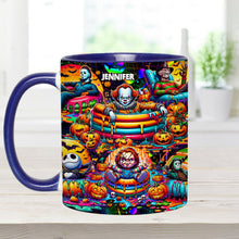 Load image into Gallery viewer, Personalized Halloween Accent Mug Custom Name Unique Gift
