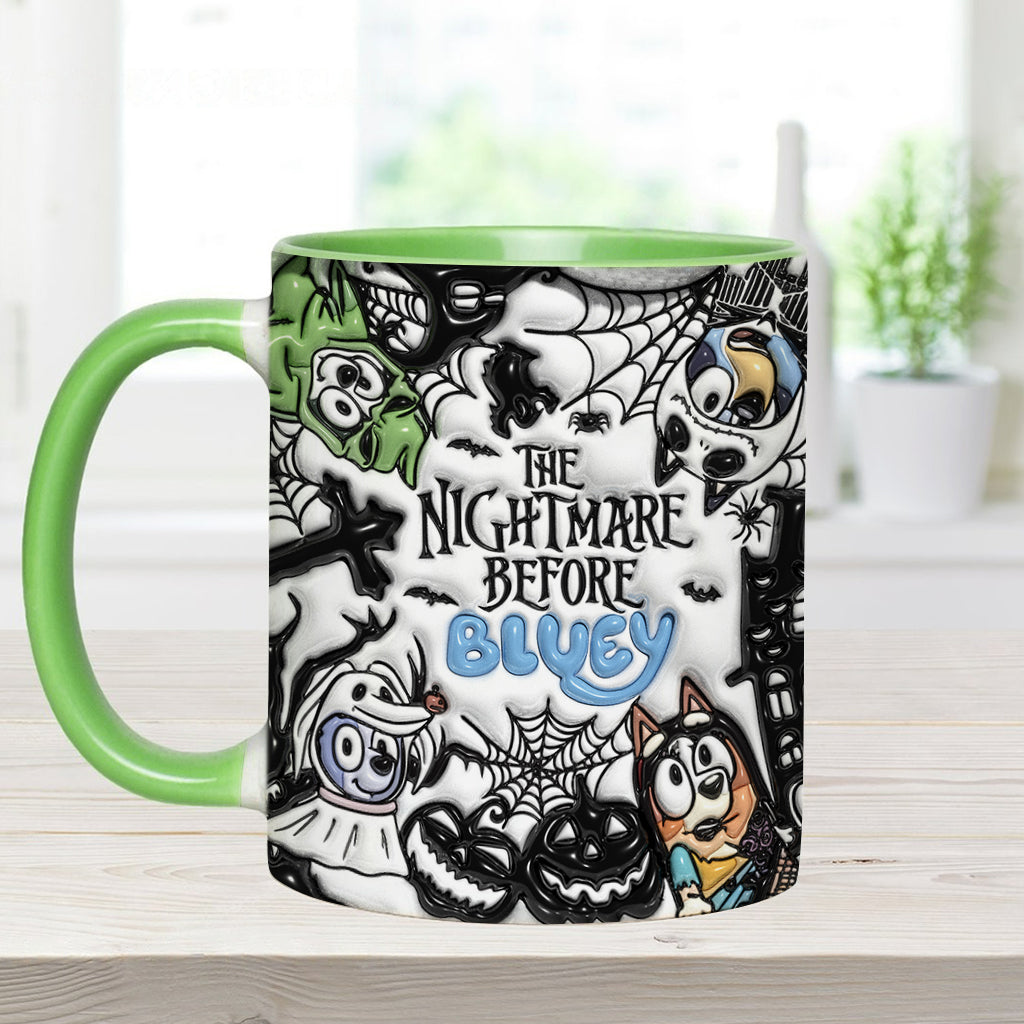 Personalized Nightmare Accent Mug Custom Name Gift for Halloween