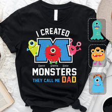 Load image into Gallery viewer, Personalized Father's Day T-shirt with Custom Names | Unique Dad Gift
