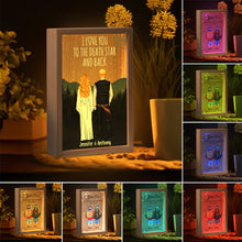 Load image into Gallery viewer, Personalized The Force Picture Frame Light Box Custom Names Gift for Couples
