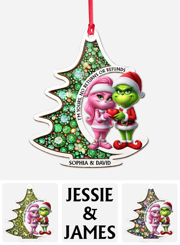 Personalized Grinch Christmas Tree Ornament Custom Gift