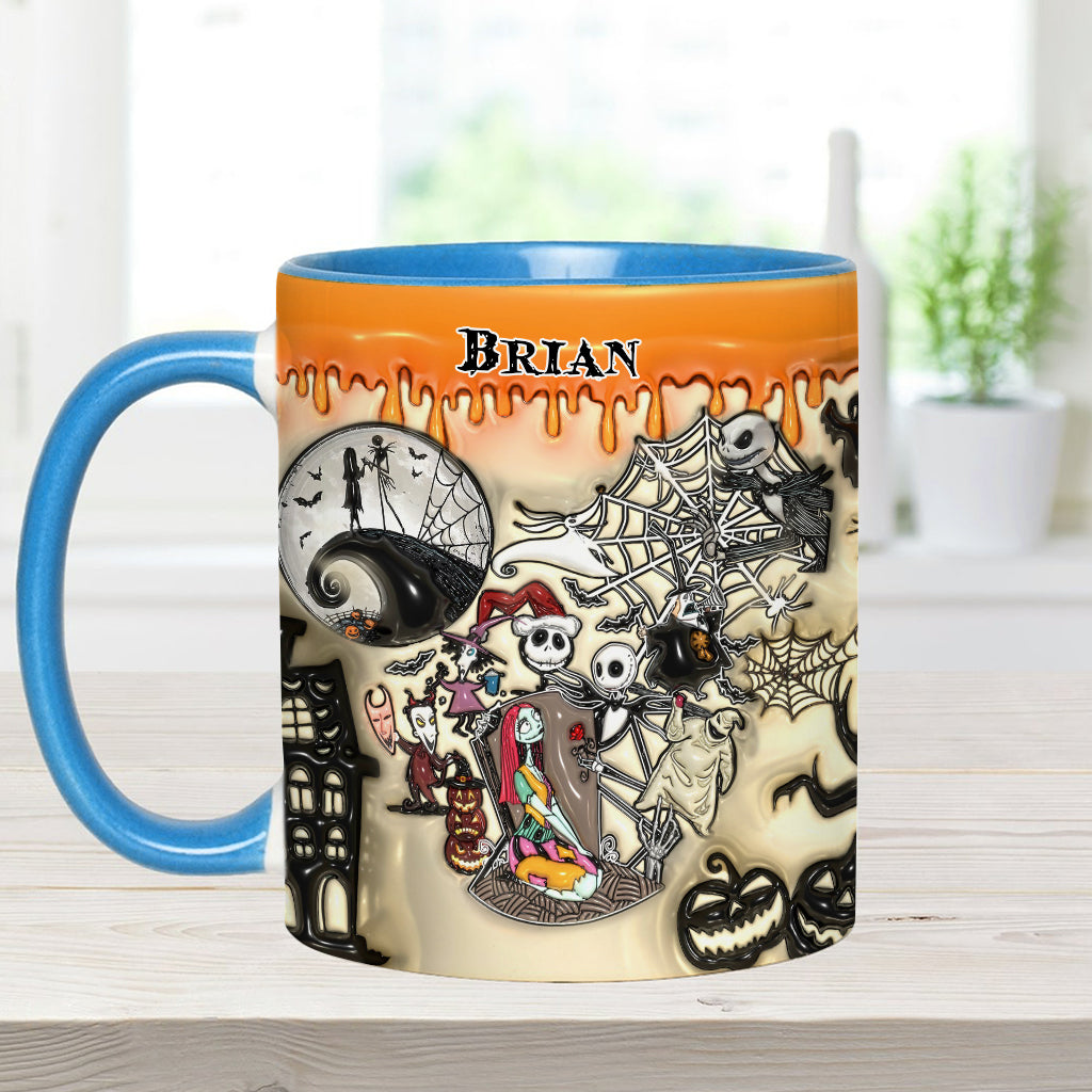 Personalized Halloween Accent Mug Custom Name Gift Idea