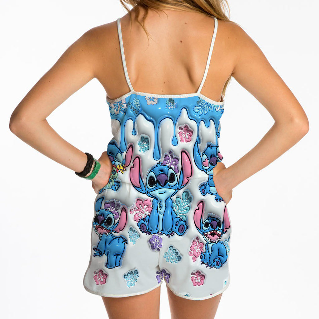 Personalized Ohana Romper with Custom Name for Kids