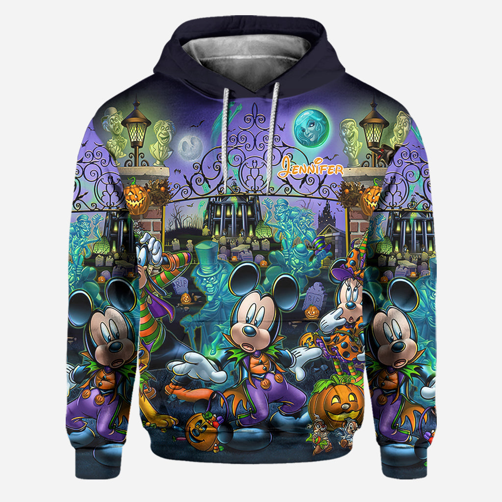 Personalized Halloween Mouse Hoodie and Leggings Set for Kids
