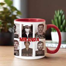 Load image into Gallery viewer, Personalized Accent Mug with Funny Crime Show Quote Gift Idea

