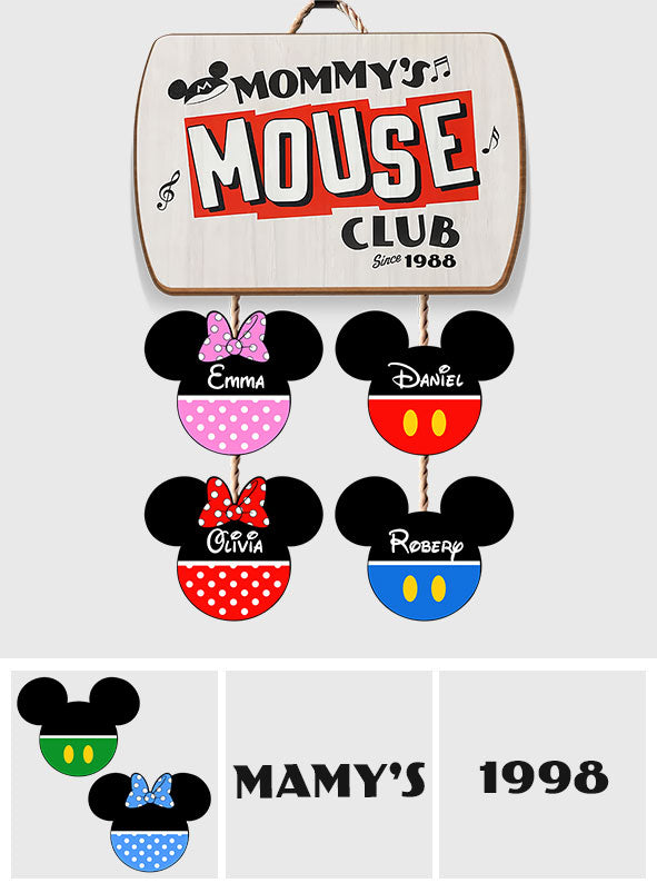 Personalized Mickey Mouse Pallet Wood Sign Custom Family Gift