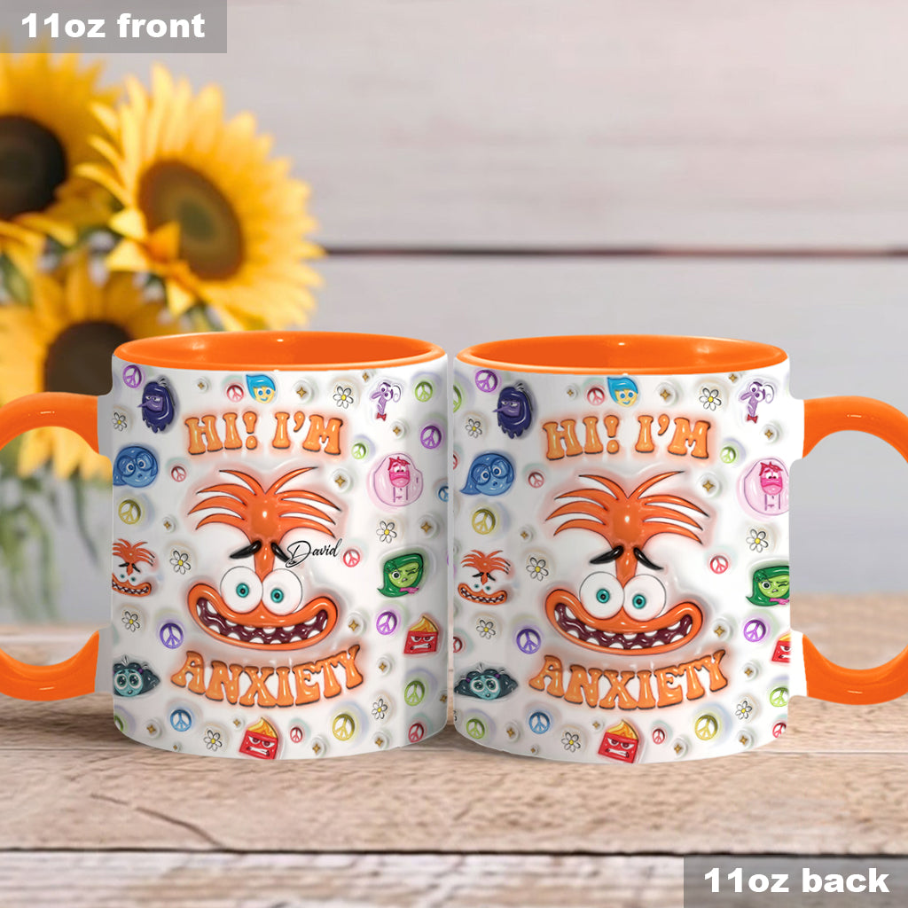 Personalized Two-Tone Accent Mug Custom Name Gift for Birthday