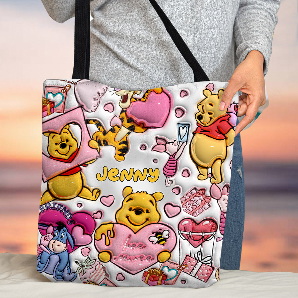 Personalized Winnie the Pooh Tote Bag Custom Name Gift