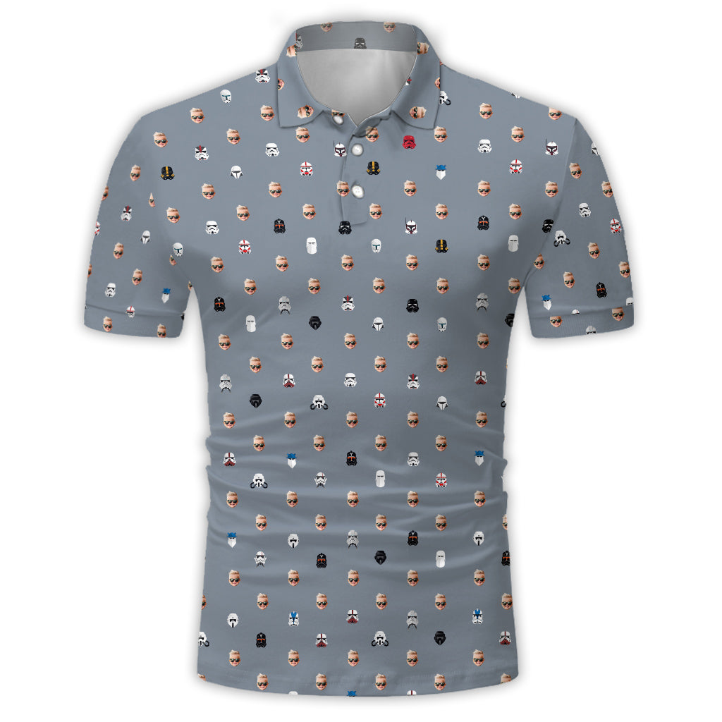 Personalized The Force Polo Shirt Custom Dad Gift