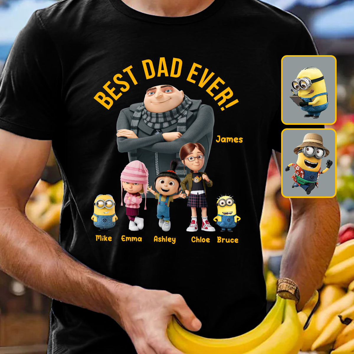Personalized Best Dad Ever T-shirt & Hoodie Gift for Father's Day