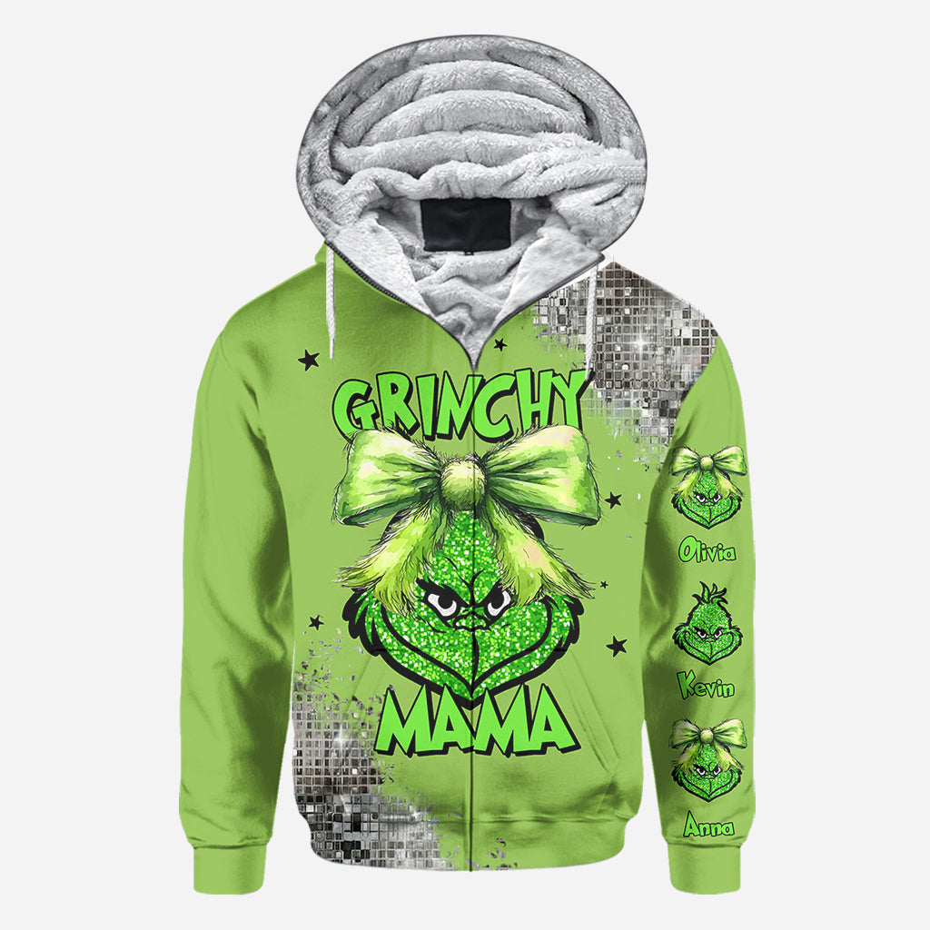 Personalized Grinch All Over Shirt Custom Christmas Gift for Mom