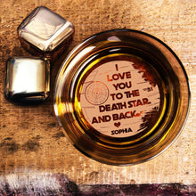 Load image into Gallery viewer, Personalized Engraved Whiskey Glass Custom Love Message Gift
