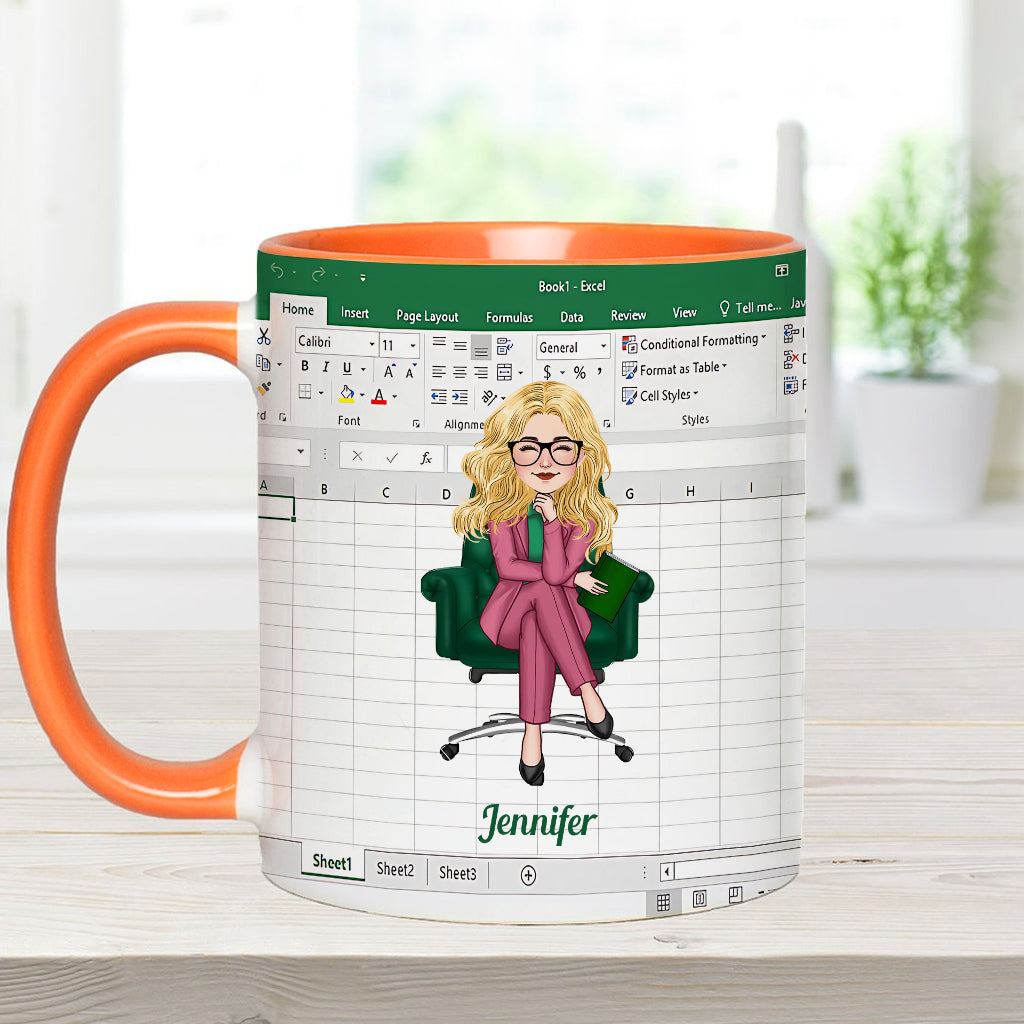 Personalized Accent Mug Custom Colleague Gift with Name