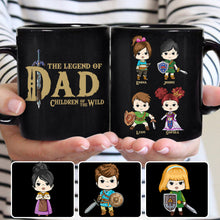 Load image into Gallery viewer, Personalized Legend of Dad Mug Custom Names Gift for Dad
