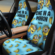 Load image into Gallery viewer, Personalized Minion Seat Covers Custom Name Gift for Kids
