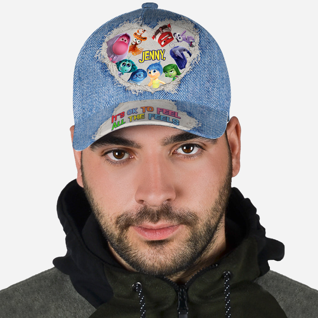 Personalized Denim Classic Cap Custom Name Gift for Kids