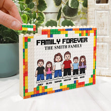 Load image into Gallery viewer, Personalized Family Building Brick Blocks Customizable Family Name Gift
