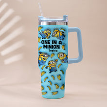 Load image into Gallery viewer, Personalized Minion Tumbler with Handle - Custom Name Gift
