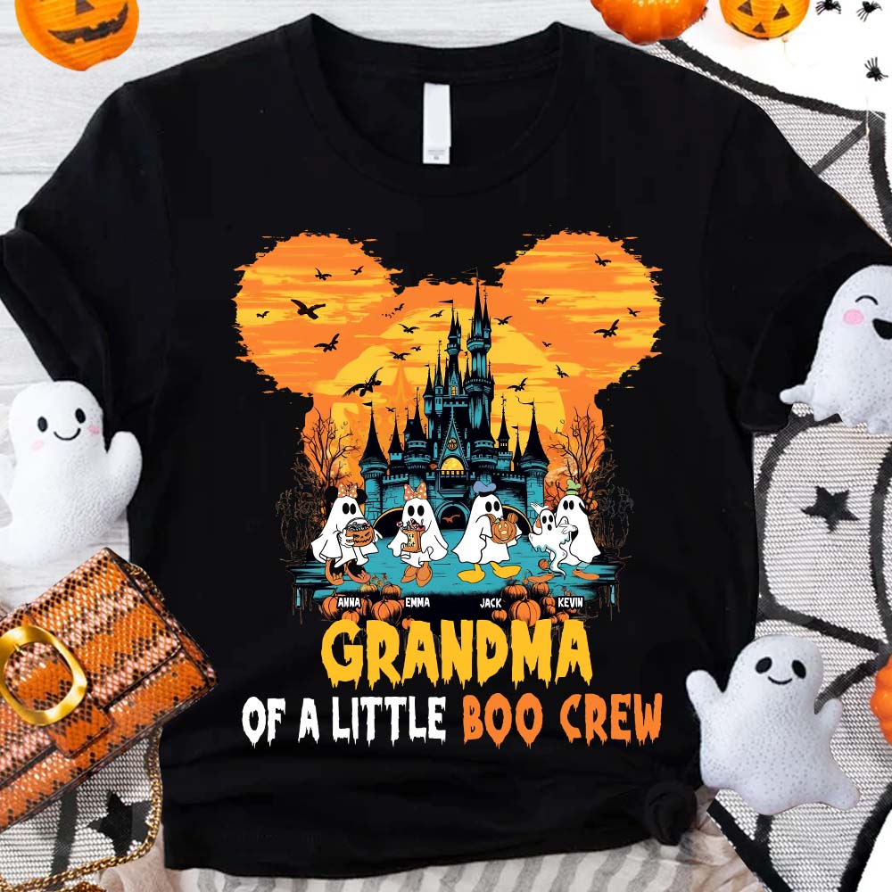 Personalized Halloween Mouse T-shirt and Hoodie for Grandma's Boo Crew