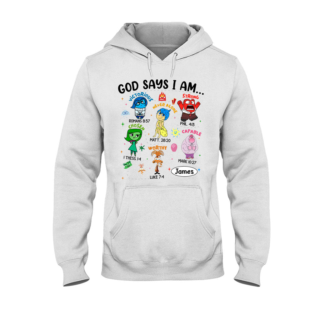 Personalized God Says I Am T-shirt & Hoodie for Kids