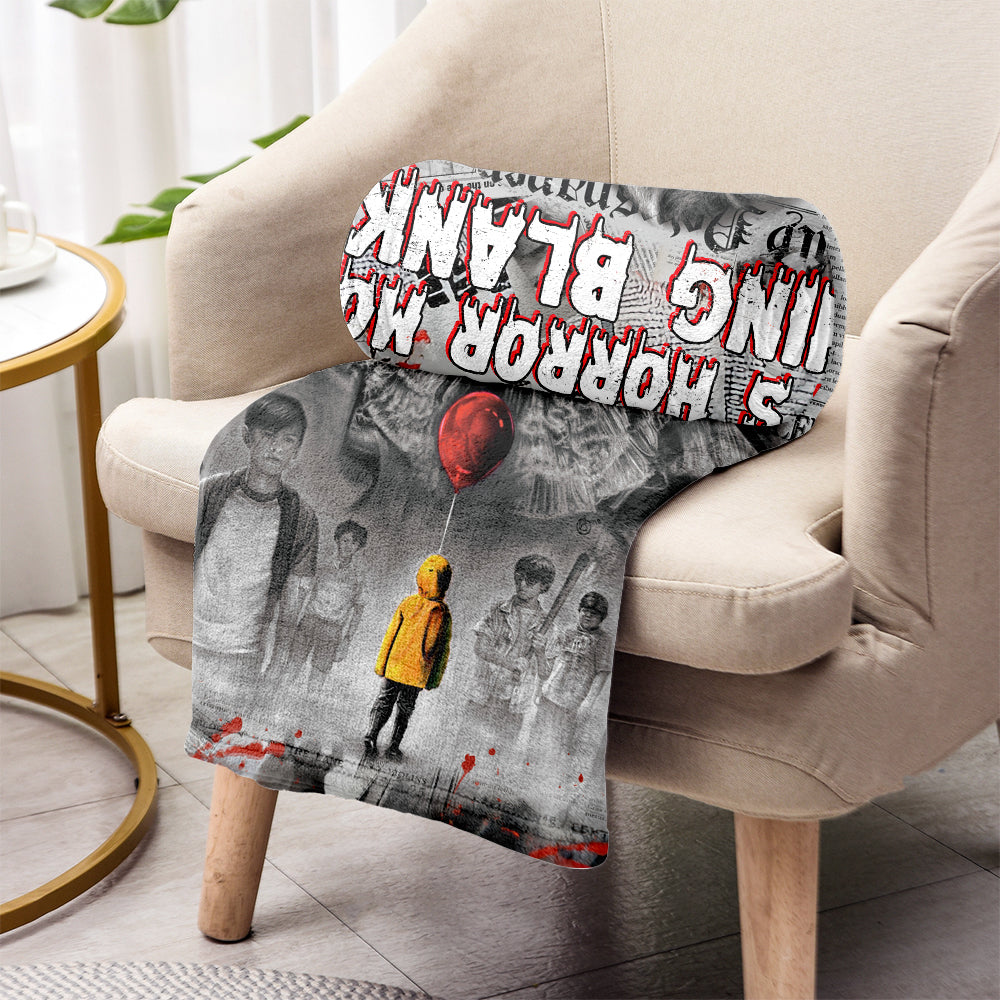 Personalized Horror Movie Blanket Custom Design Gift for Halloween