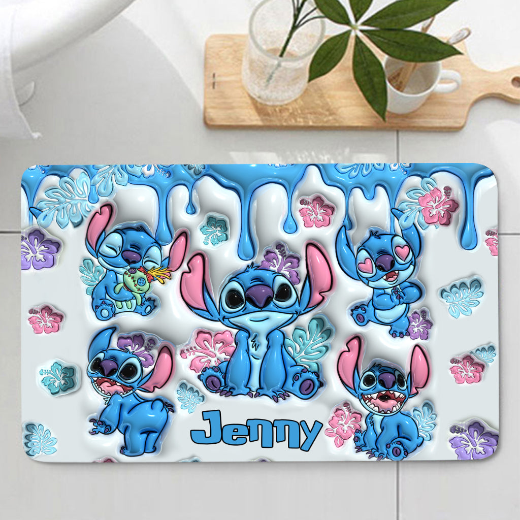 Personalized Ohana Bathroom Curtain & Mats Set for Kids