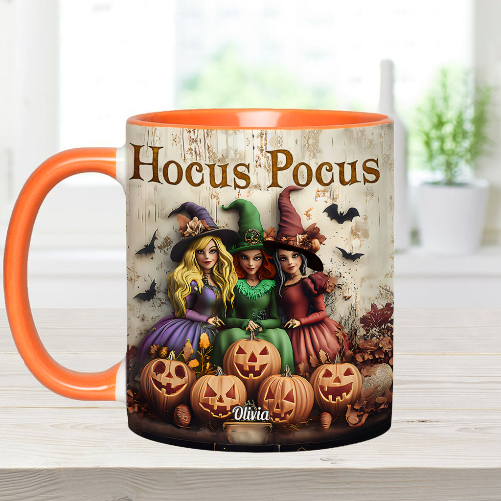 Personalized Hocus Pocus Witches Accent Mug Custom Name Gift