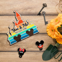 Load image into Gallery viewer, Personalized Wooden Key Holder with Names for Couples
