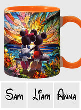 Load image into Gallery viewer, Personalized Sunset Accent Mug Custom Name Gift for Couples
