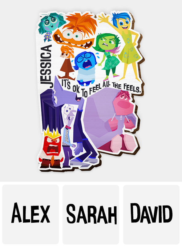 Personalized Car Visor Clip It's Ok To Feel All The Feels Gift