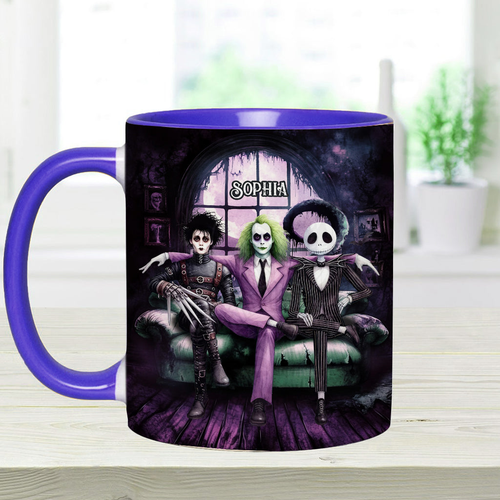 Personalized Accent Mug with Custom Name for Halloween Gift