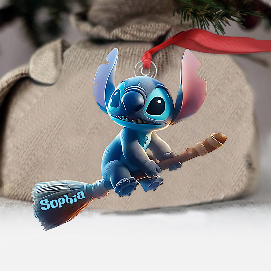 Personalized Ohana Custom Shaped Ornament for Halloween | Unique Gift