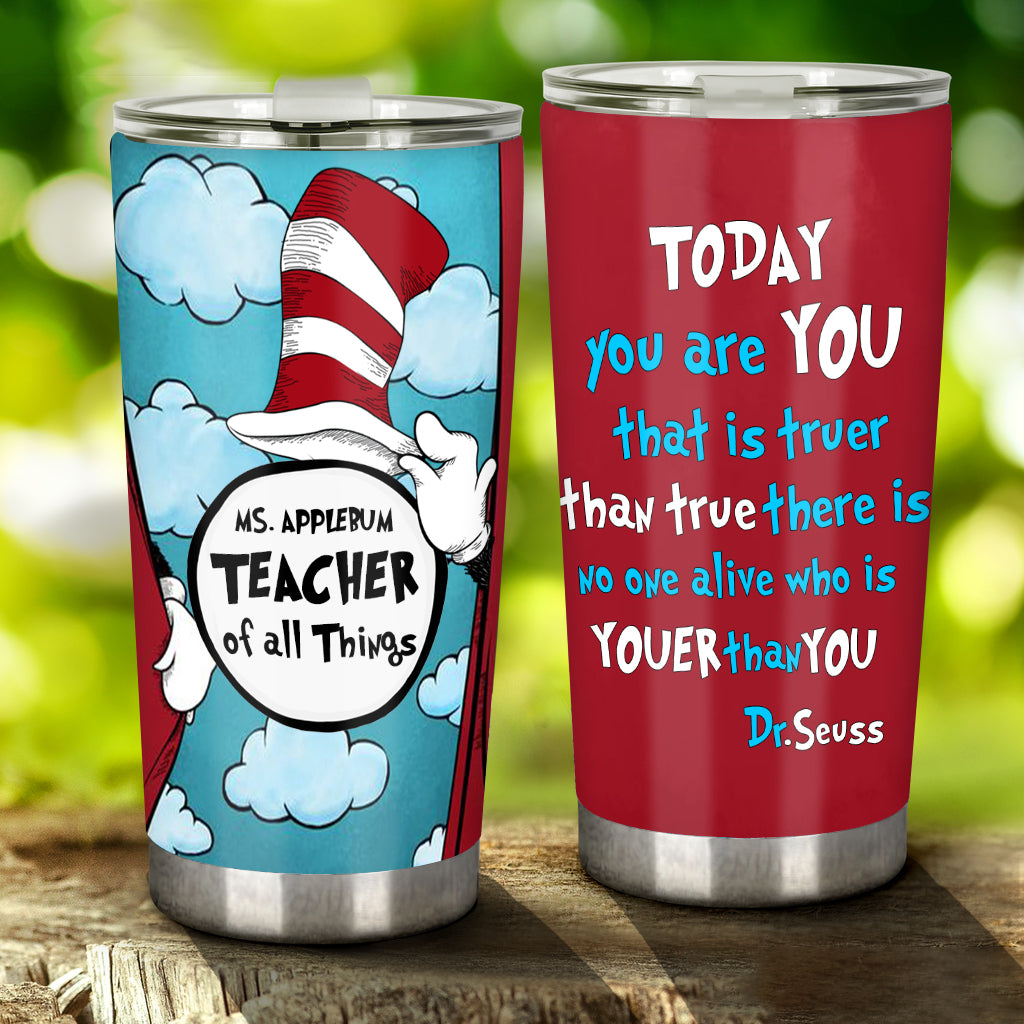 Personalized Teacher Tumbler Custom Name Gift for Teacher
