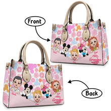 Load image into Gallery viewer, Personalized Leather Handbag Best Grandma Gift with Kids' Faces
