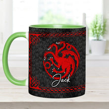 Load image into Gallery viewer, Personalized Accent Mug with Dragon Design for Coffee Lovers
