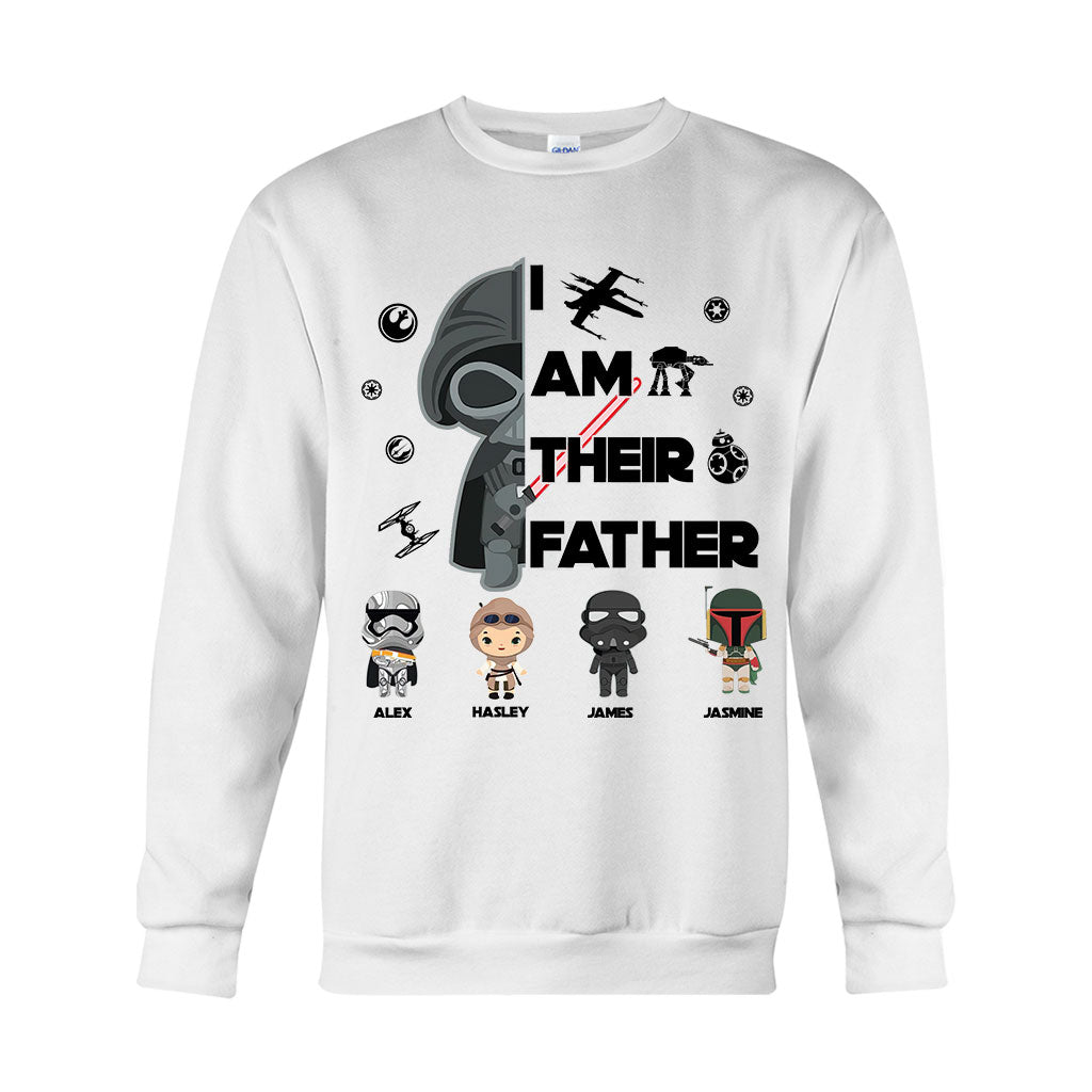 Personalized Star Wars T-Shirt & Hoodie Gift for Dad | Custom Names
