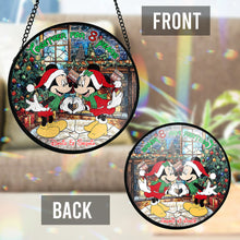 Load image into Gallery viewer, Personalized Stained Glass Suncatcher Unique Couple Gift for Anniversary
