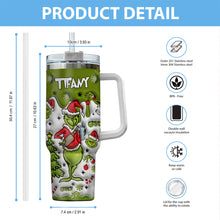 Load image into Gallery viewer, Personalized Grinch Christmas Tumbler with Handle Gift for Mom
