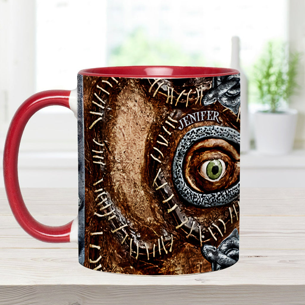 Personalized Three Witches Accent Mug Custom Name Gift for Halloween