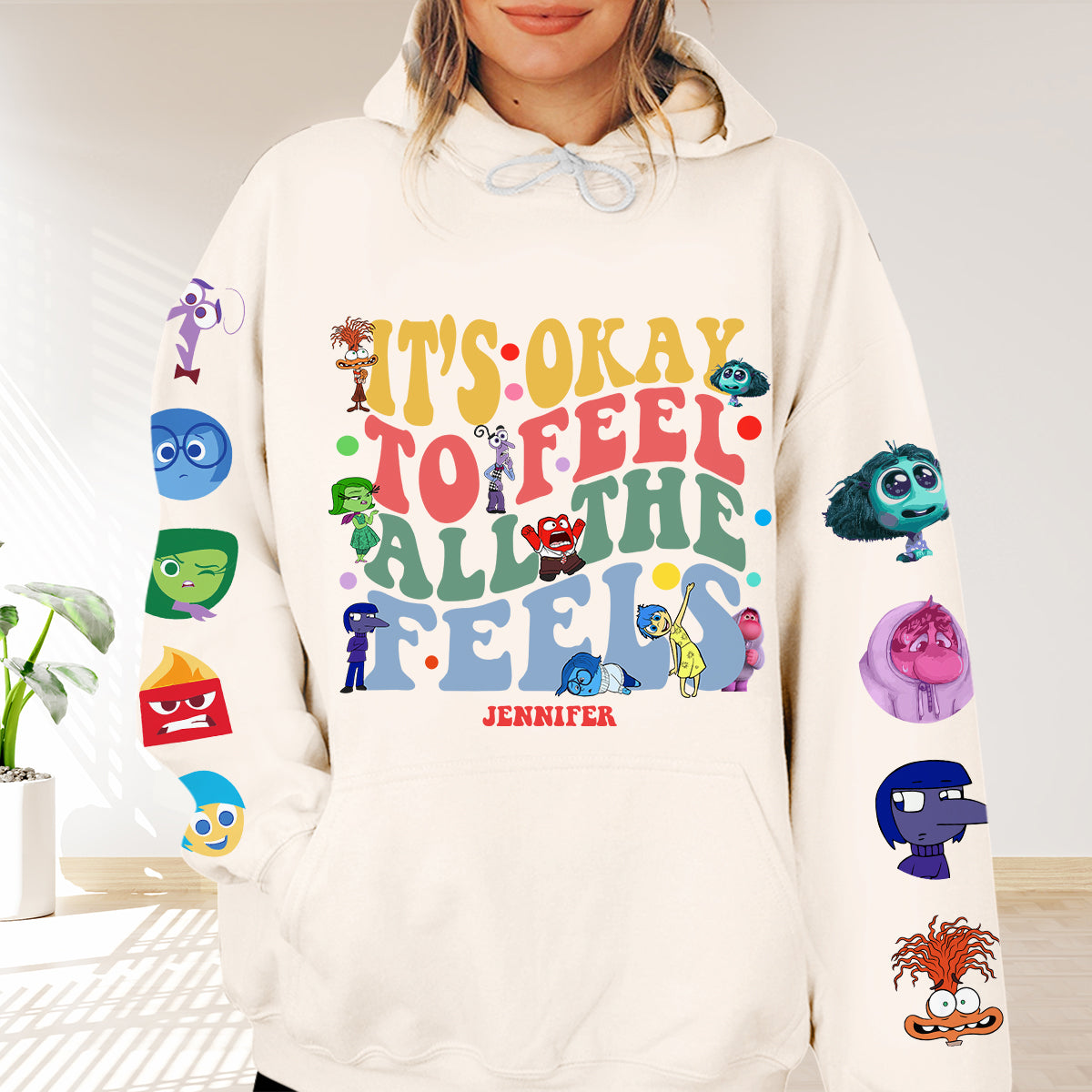 Personalized All Over Shirt for Kids - It's Ok to Feel All the Feels Gift Idea