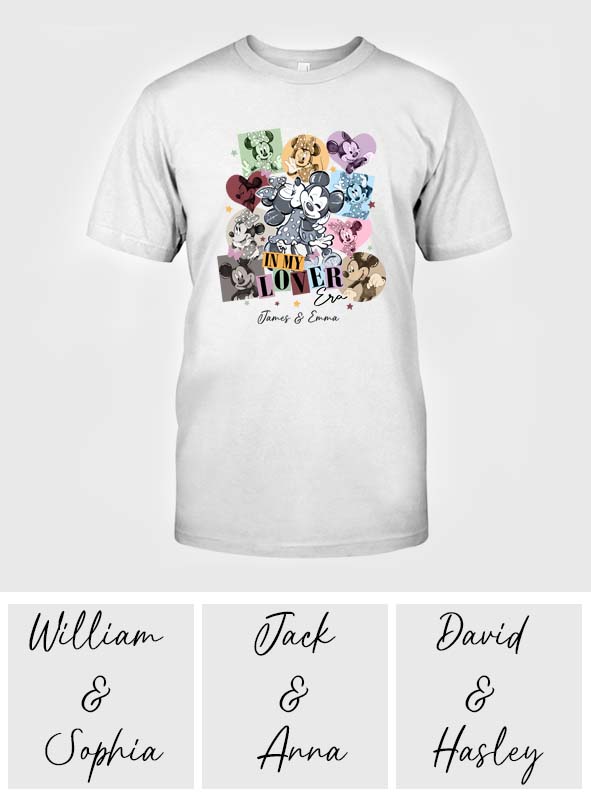 Personalized Couple T-Shirt and Hoodie In My Lover Era Gift for Engagement/Anniversary