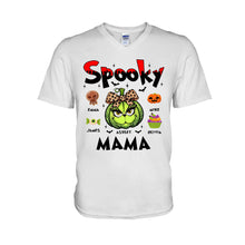 Load image into Gallery viewer, Personalized Spooky Mama T-shirt &amp; Hoodie for Halloween Gift
