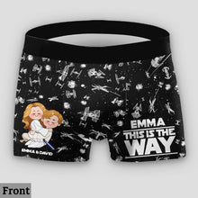 Load image into Gallery viewer, Custom Couples Briefs and Boxer Shorts Personalized Gift for Anniversary
