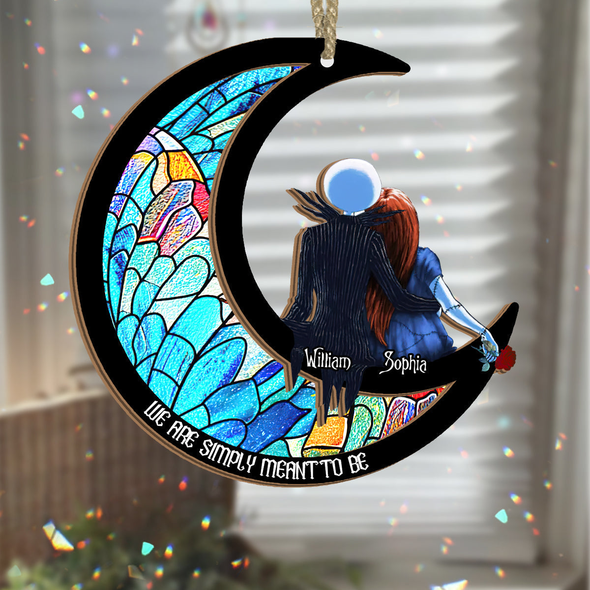 Personalized Nightmare Suncatcher Gift for Couples - We Are Simply Meant To Be