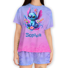 Load image into Gallery viewer, Personalized All Over Shirt &amp; Shorts Set with Custom Name for Kids
